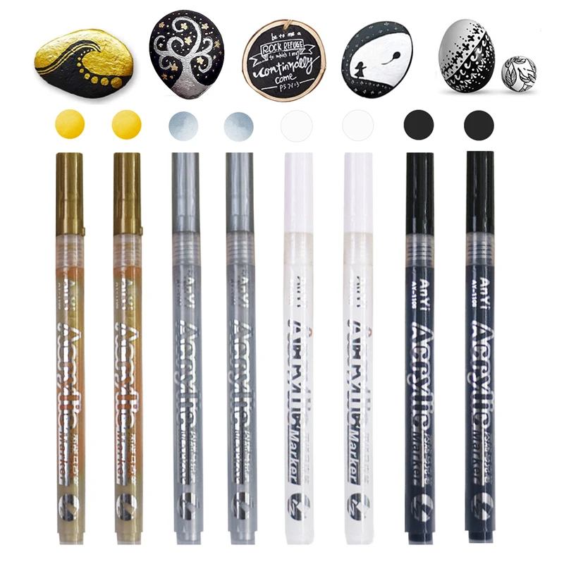 Copic Marker Classic - 3 stks/set witte acrylverfpen voor rotsschilderen,