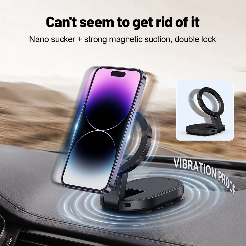 Metal Photo Panel - 360 ° Draaibare 3-in-1 zuignap magnetische