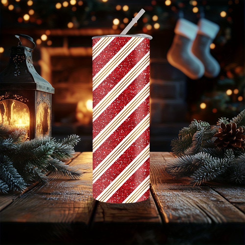 Tumbler 20Oz White - 1 stuk 20oz Kerstmis Rood en