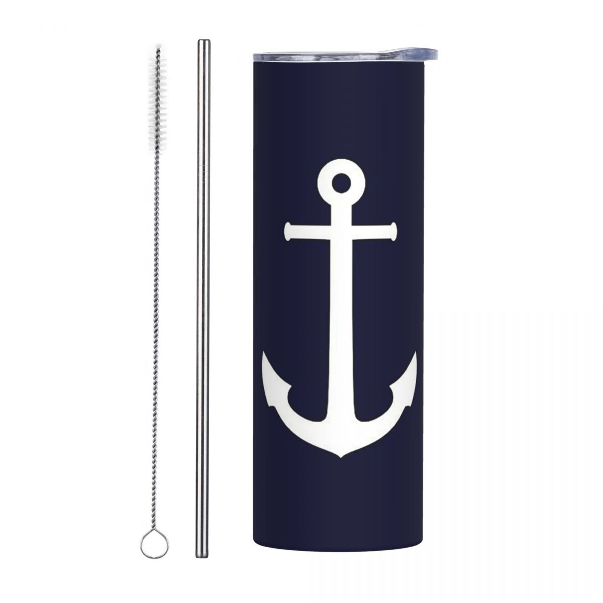 Witte anker op marineblauwe ro - Tumbler 20Oz White recensie en prijs