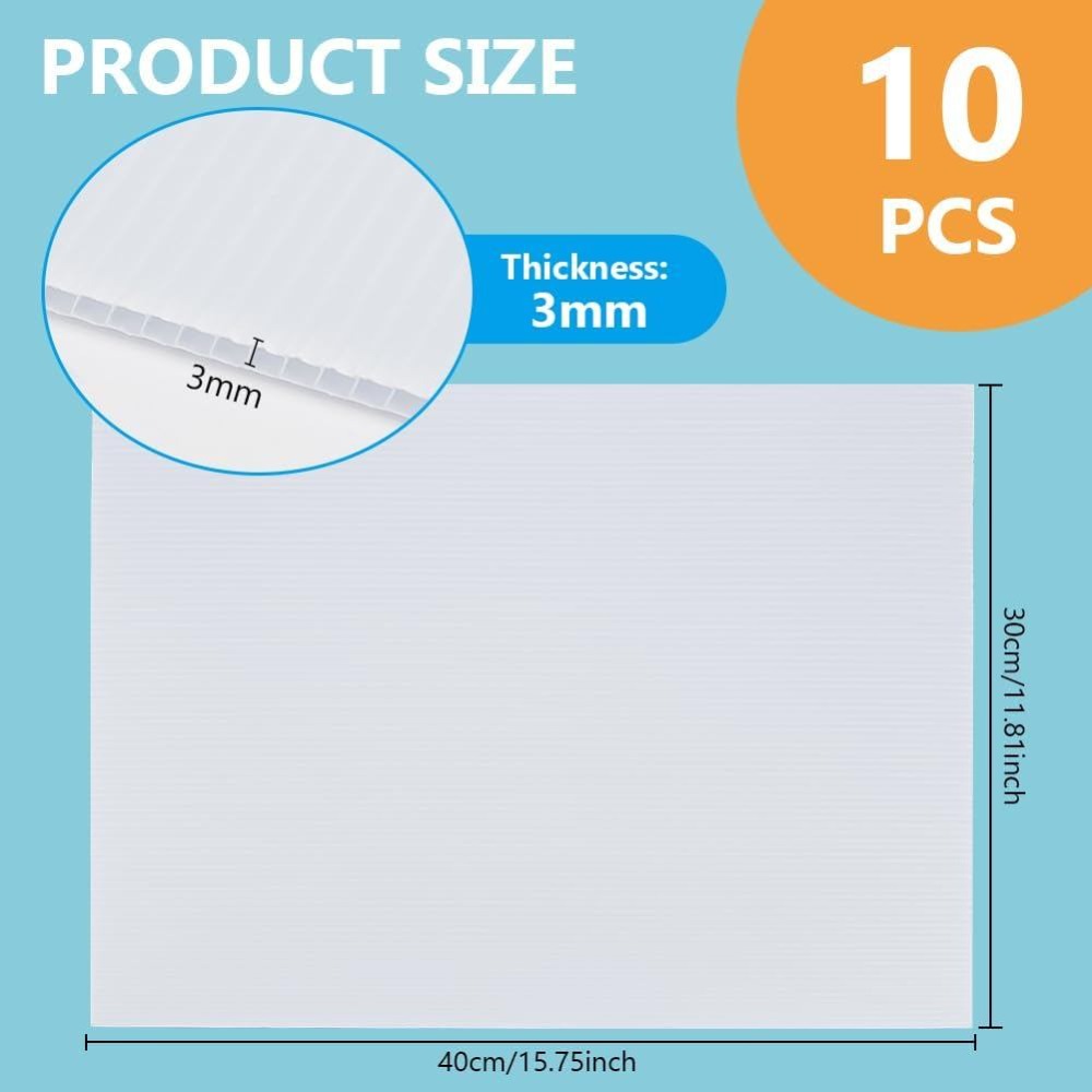 10 Witte Golfkartonplaten 15,7 - Yard Sign Blank recensie en prijs