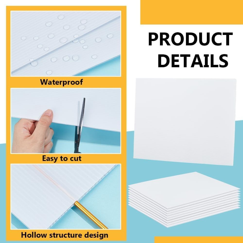 10 Witte Golfkartonplaten 15,7 - Yard Sign Blank recensie en prijs