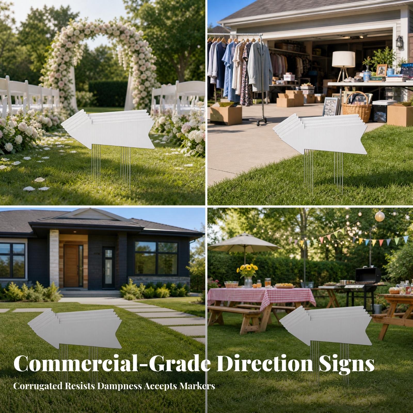 Leeg gazonbord van gegolfd pla - Yard Sign Blank recensie en prijs