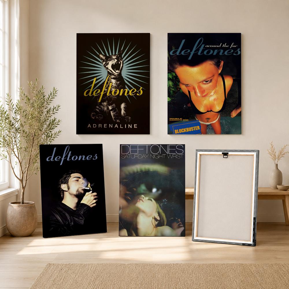 Rockband D-Deftones Schilderij - Canvas Wrap Ready recensie en prijs