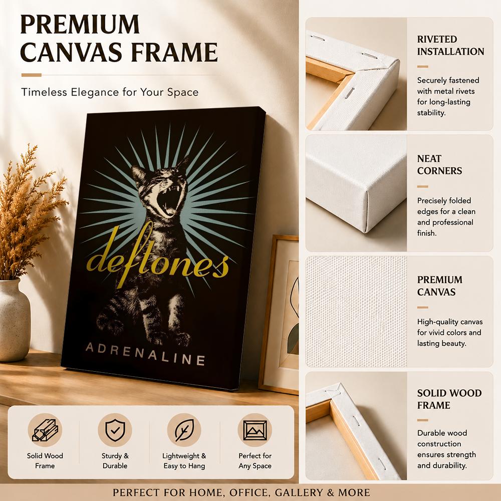 Rockband D-Deftones Schilderij - Canvas Wrap Ready recensie en prijs