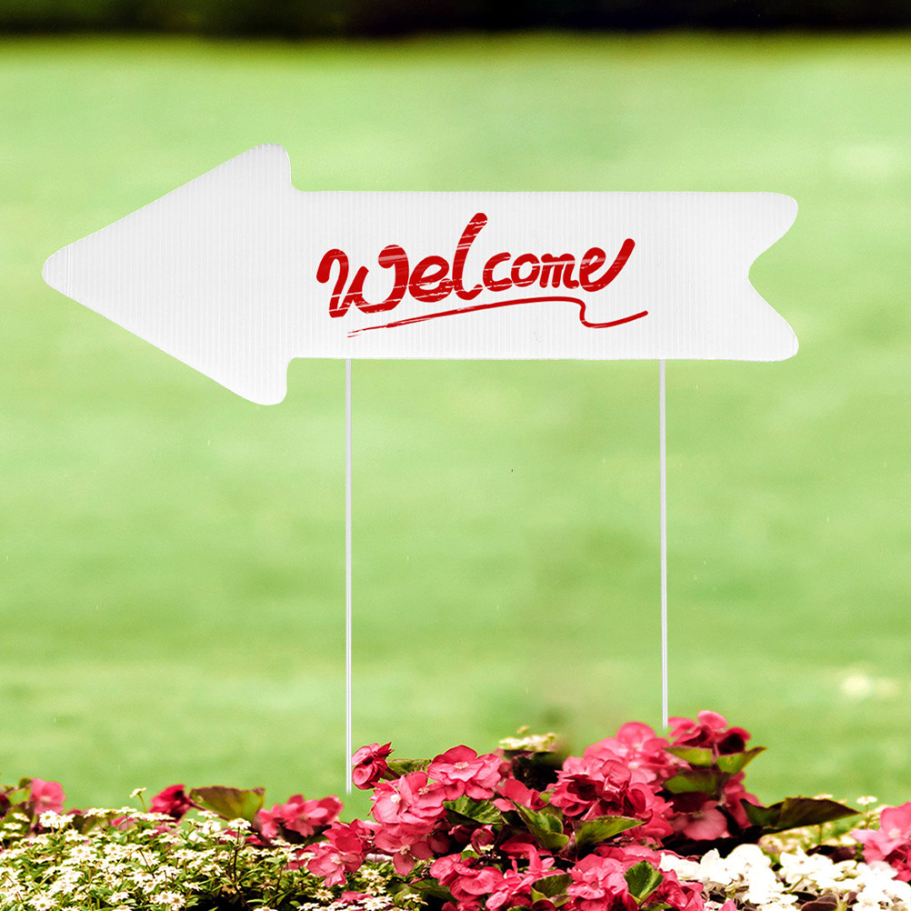 2 stuks blanco pijl tuinbord,  - Yard Sign Blank recensie en prijs