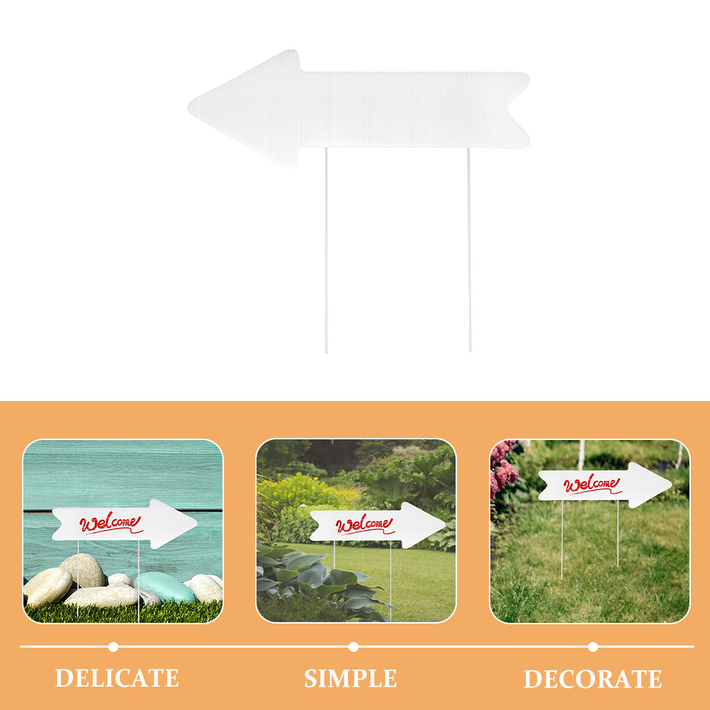 2 stuks blanco pijl tuinbord,  - Yard Sign Blank recensie en prijs