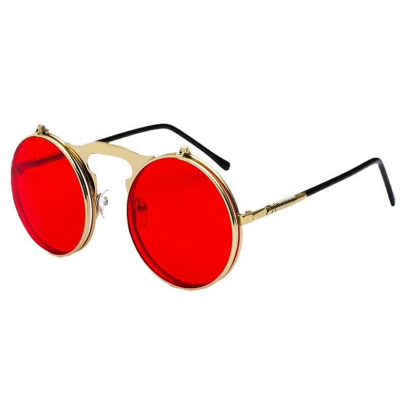 Retro Steampunk rode ronde zon - Metal Photo Panel recensie en prijs