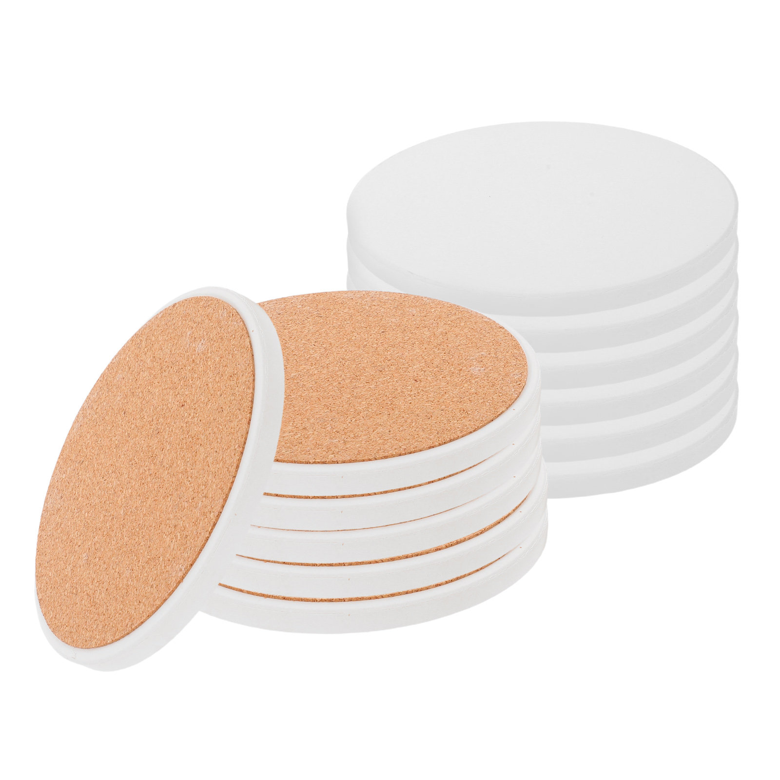 12 stuks witte ronde keramisch - Coaster Sublimation Blank recensie en prijs