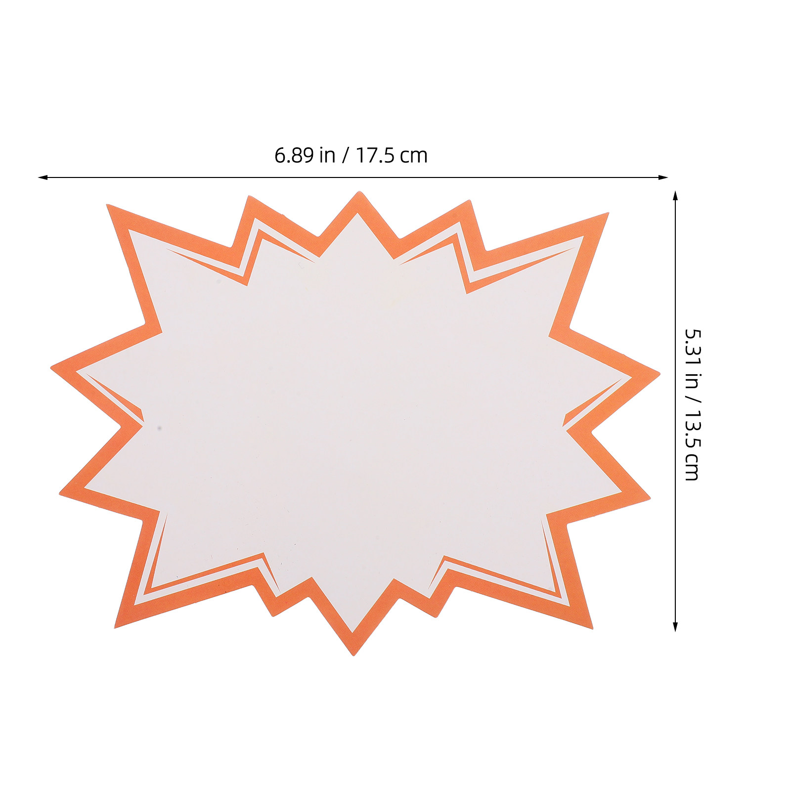100 stuks papieren prijskaartj - Yard Sign Blank recensie en prijs