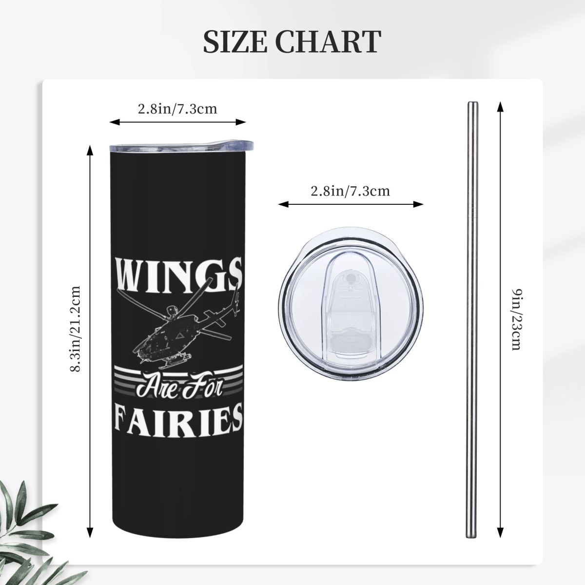 Vleugels zijn voor feeën Helik - Tumbler 20Oz White recensie en prijs