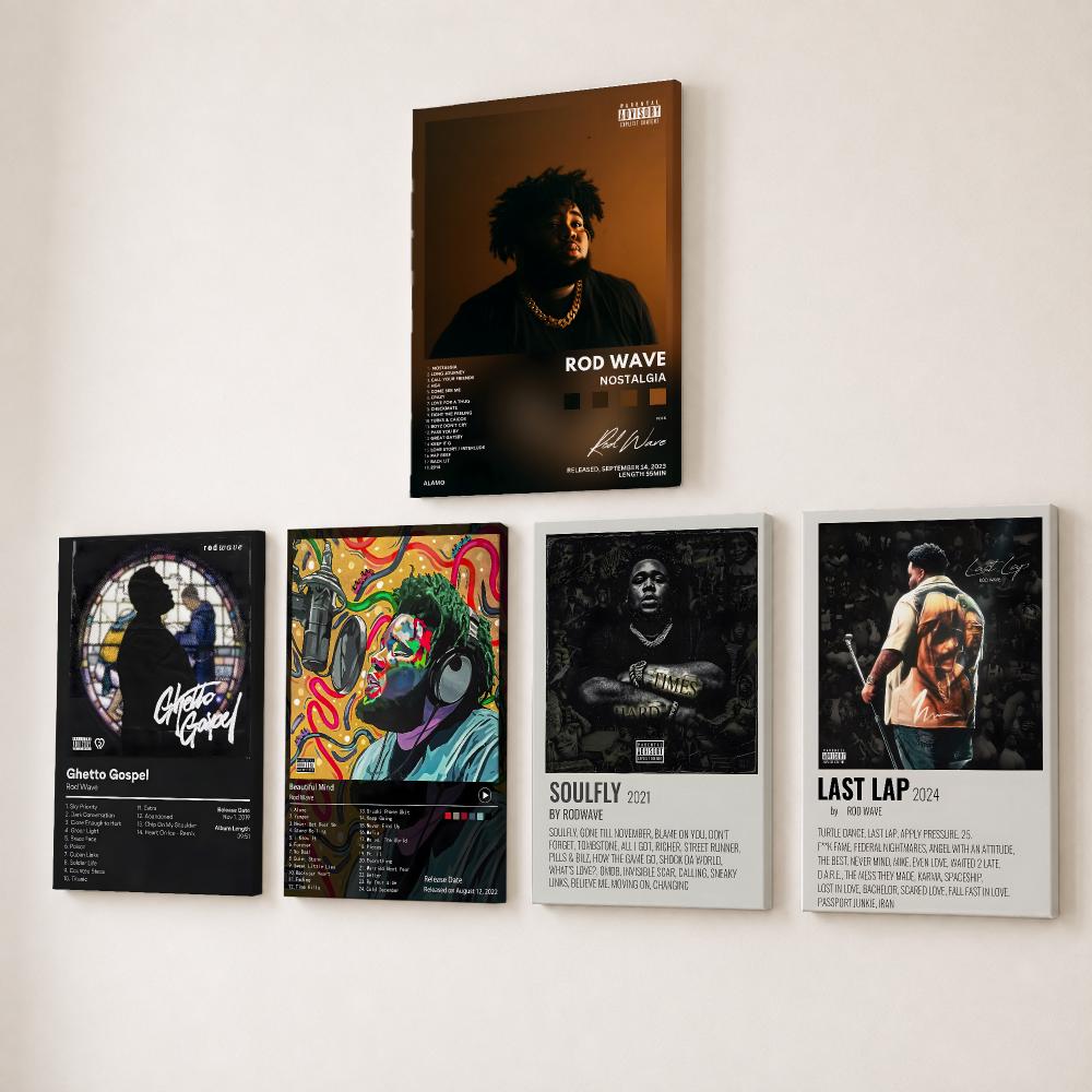 Rapper Zanger R-Rod Wave Schil - Canvas Wrap Ready recensie en prijs