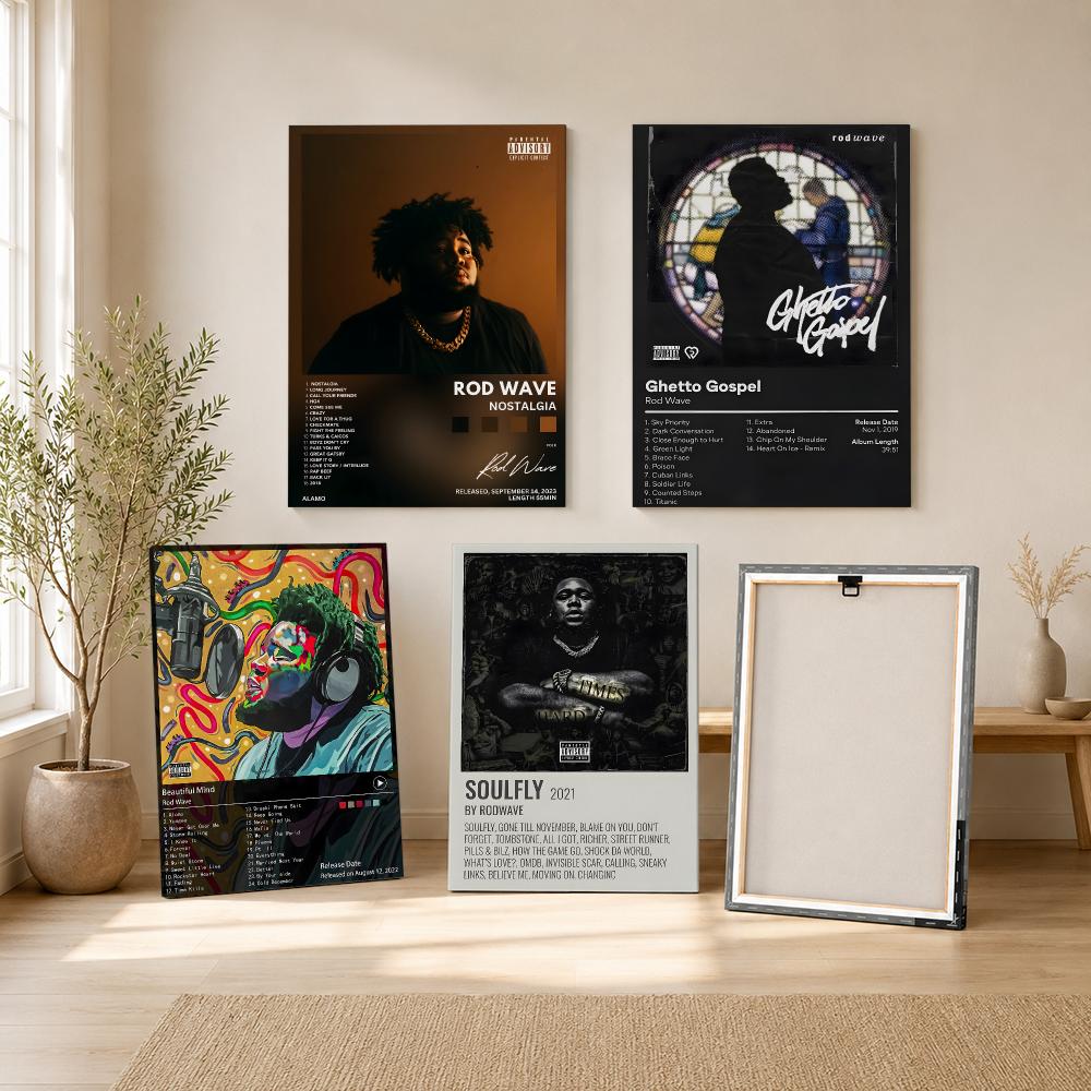 Rapper Zanger R-Rod Wave Schil - Canvas Wrap Ready recensie en prijs