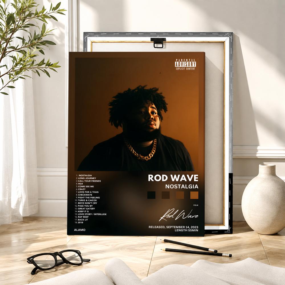 Rapper Zanger R-Rod Wave Schil - Canvas Wrap Ready recensie en prijs