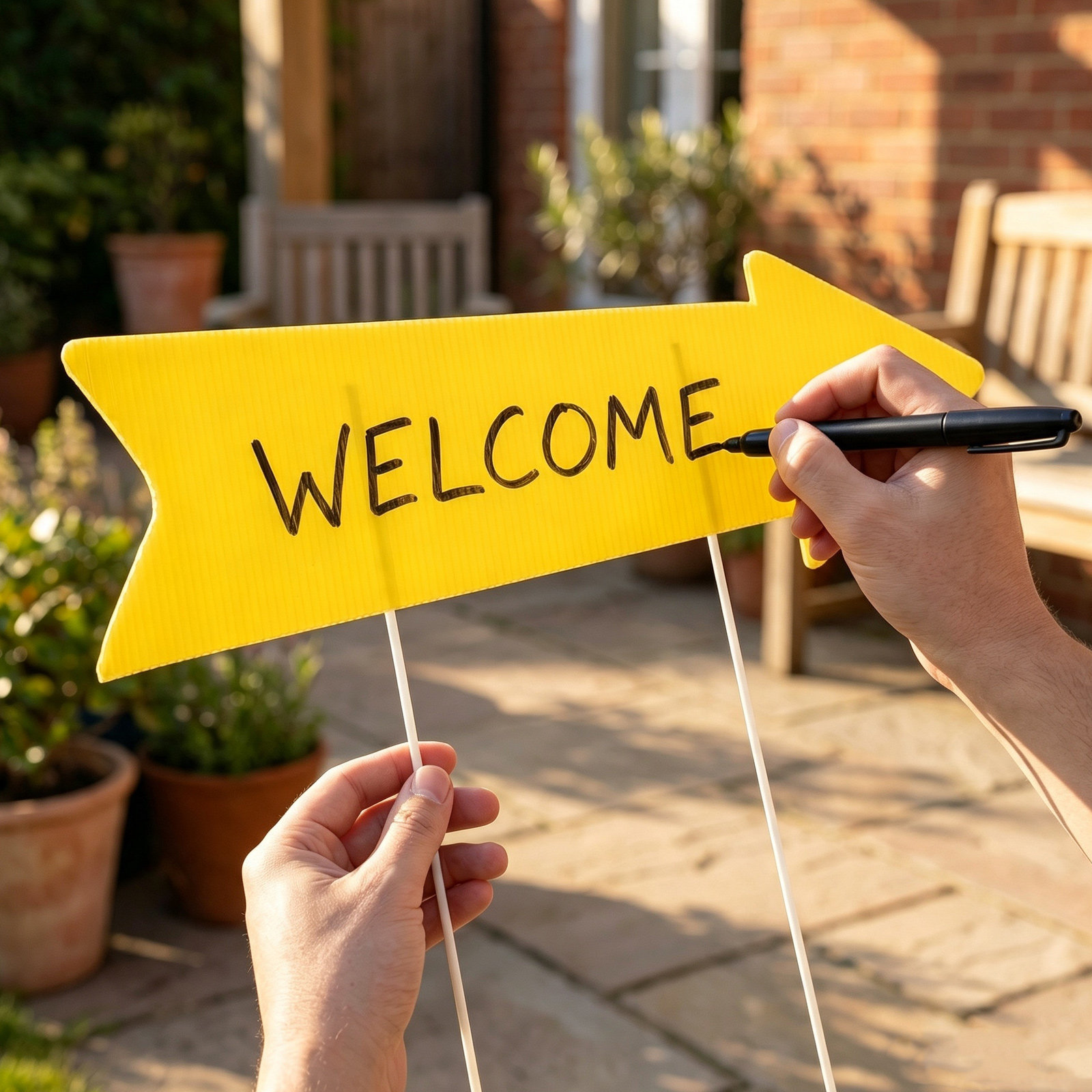 10 stuks blanco pijlachtige tu - Yard Sign Blank recensie en prijs