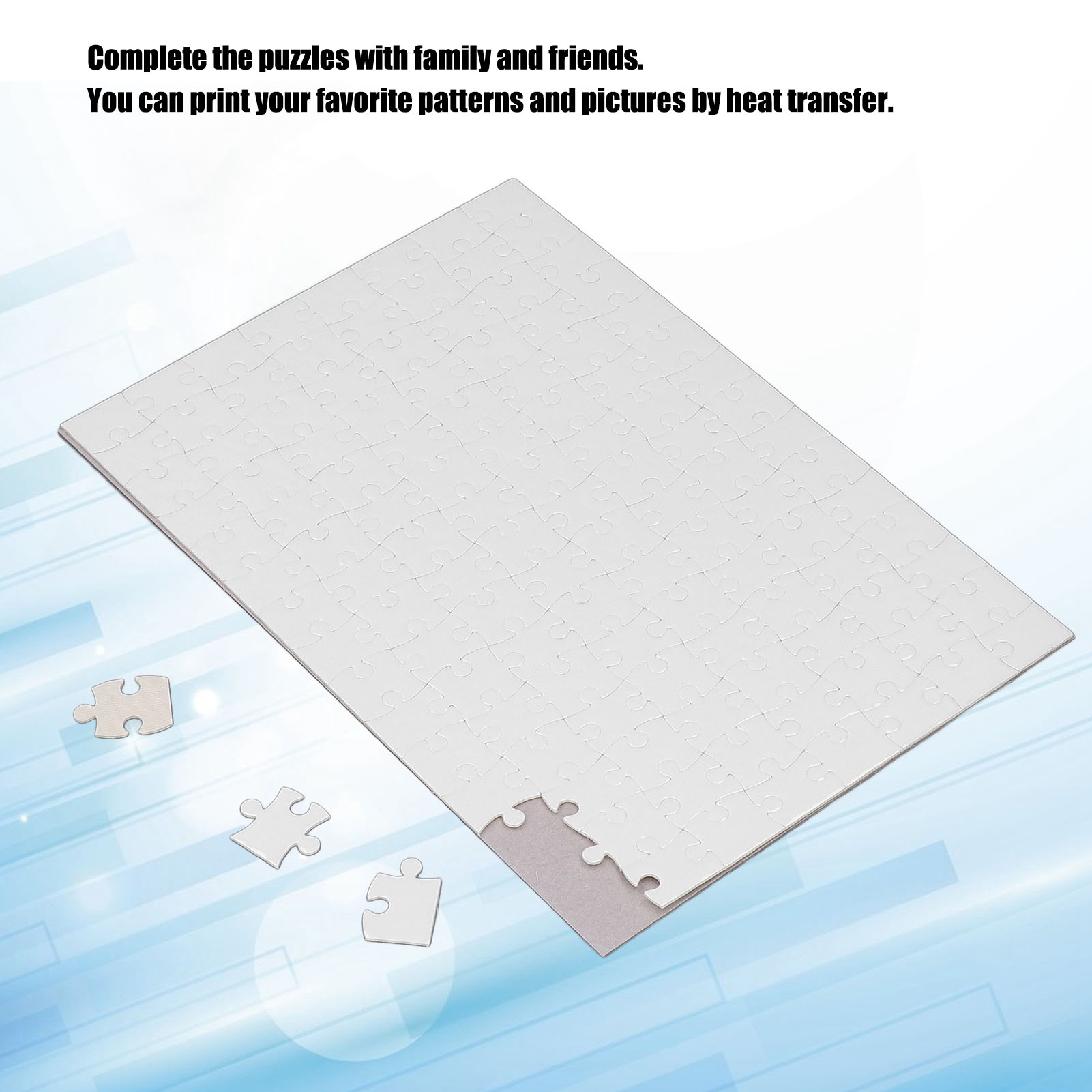 Puzzel voor bedrukken, 10 sets - Puzzle Blank White recensie en prijs