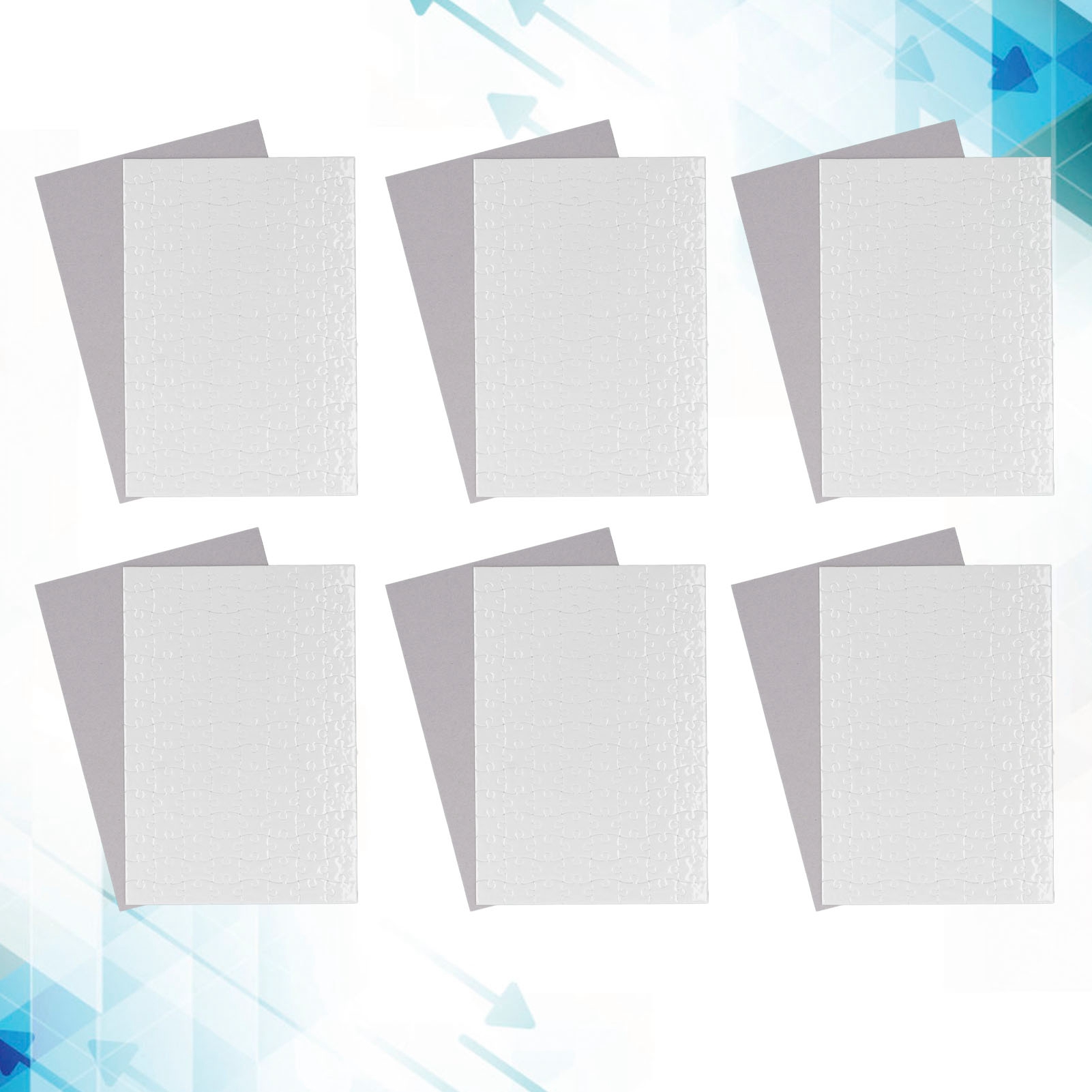 Puzzel voor bedrukken, 10 sets - Puzzle Blank White recensie en prijs