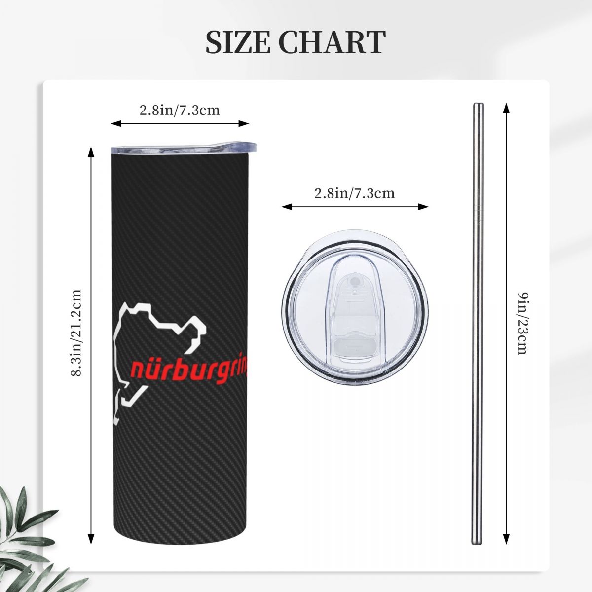 Nurburgring Carbon Fiber Wit R - Tumbler 20Oz White recensie en prijs