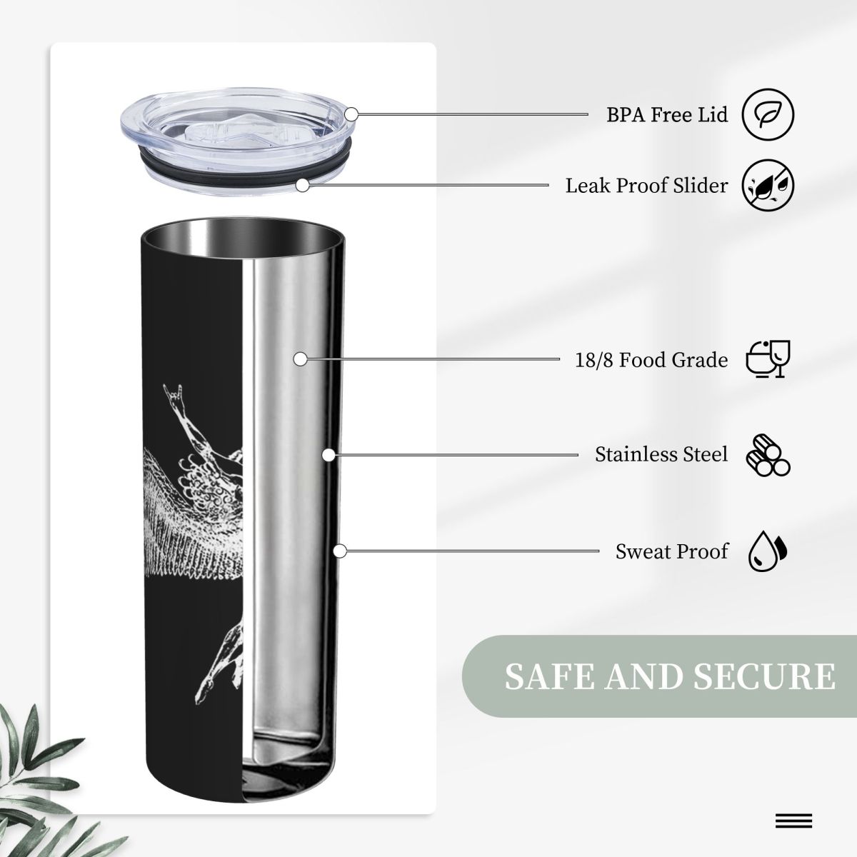 Icarus Throws The Horns - Whit - Tumbler 20Oz White recensie en prijs