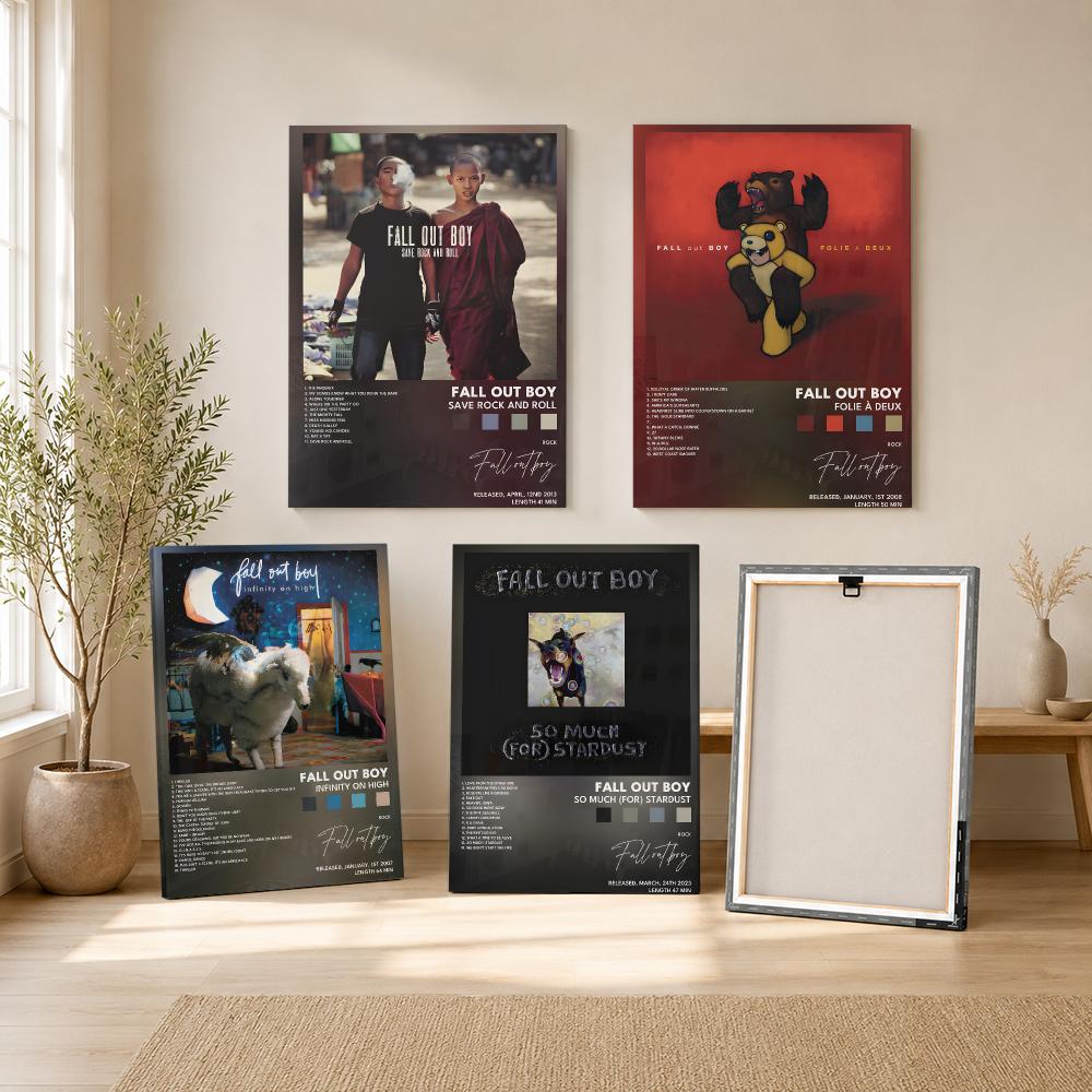 Rockband F-Fall Out Boy Muziek - Canvas Wrap Ready recensie en prijs